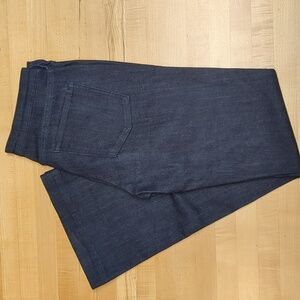 Gap factory mid-rise trouser jean dark rinse size 4 R